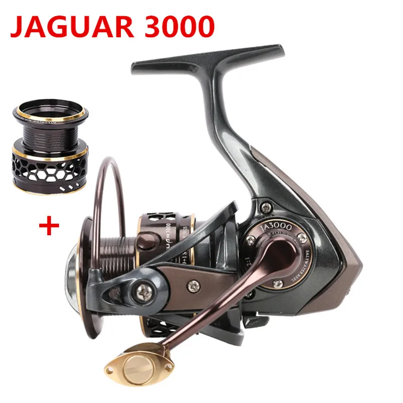 Tsurinoya Jaguar 1000-5000 Катушка для спиннинга 10BB/5,2: 1/4-7 кг с двумя металлическими гибкими катушка; приманка рыболовной катушки пескария Molinete Pesca Carretilha - Цвет: 3000 size