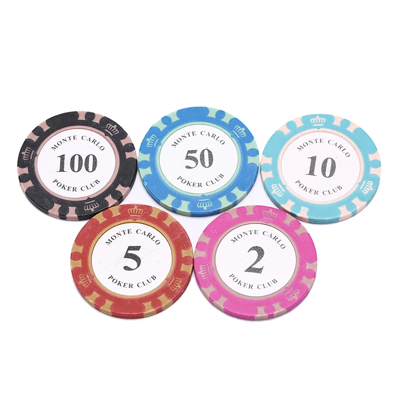 

14g set clay coins 40mm coin poker chips entertainment dollar coins 1pc