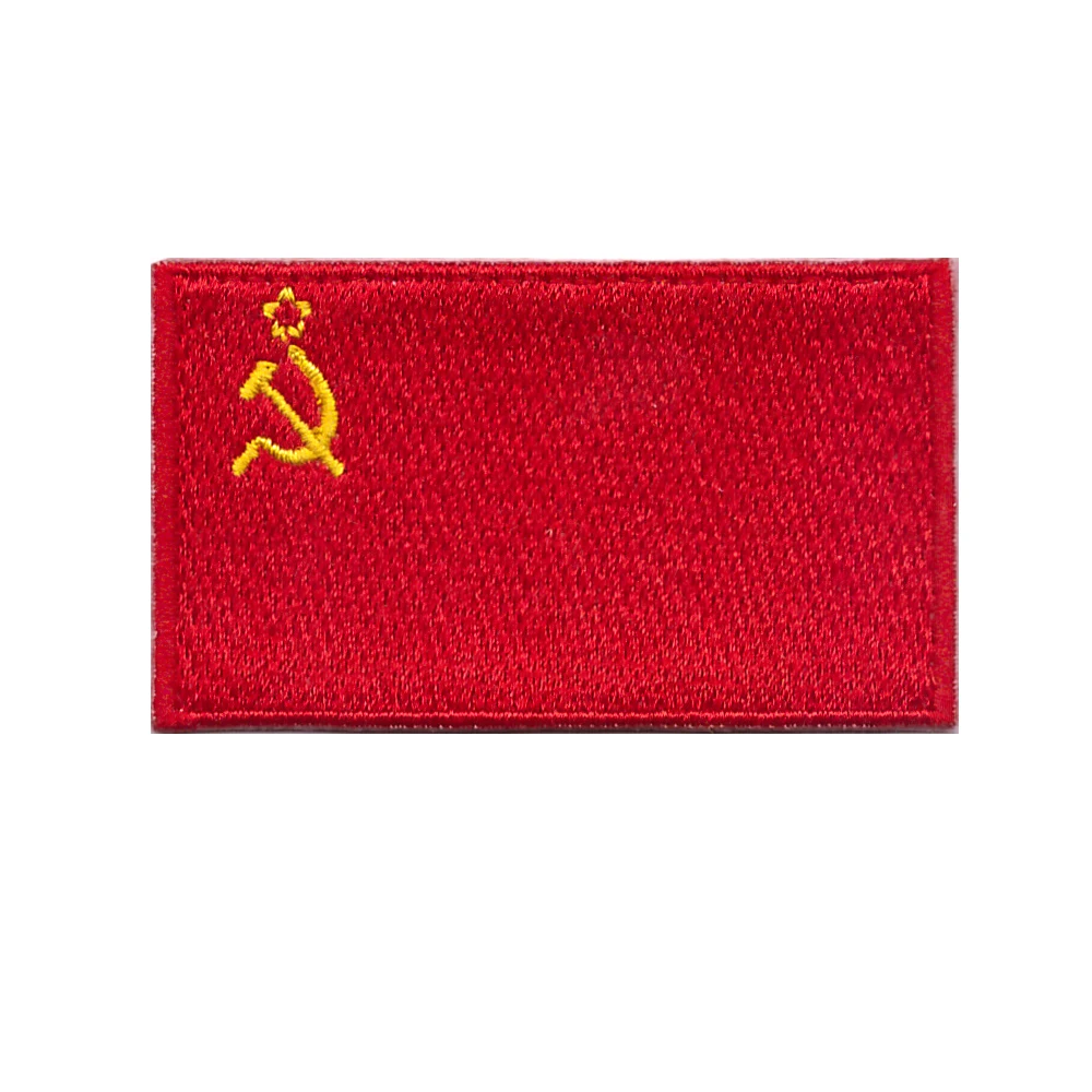 Советская заплатка, национальный флаг значок с вышивкой, нашивка для одежды аппликация, аксессуар для DIY одежды много стилей
