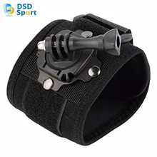 SAQN for gopro hero 4 accessories bike mount 360 degree hand strap for go pro5 4 3+3sjcam sj5000 sj4000 xiaomiyi 2k eken h8 A6D