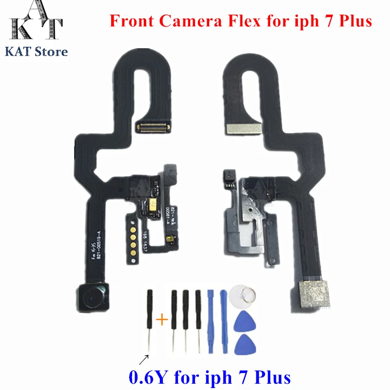 

KAT 1PCS Front Small Camera for 7G 4.7 inch 7 Plus 5.5 inch Sensor Light Proximity Facing Camera Module Flex Cable Repair Part