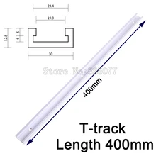 2PCS T-track length 400mm(16inch) T-slot Miter Track Jig Fixture Slot For Router Table Band Saw T-tracks KF917