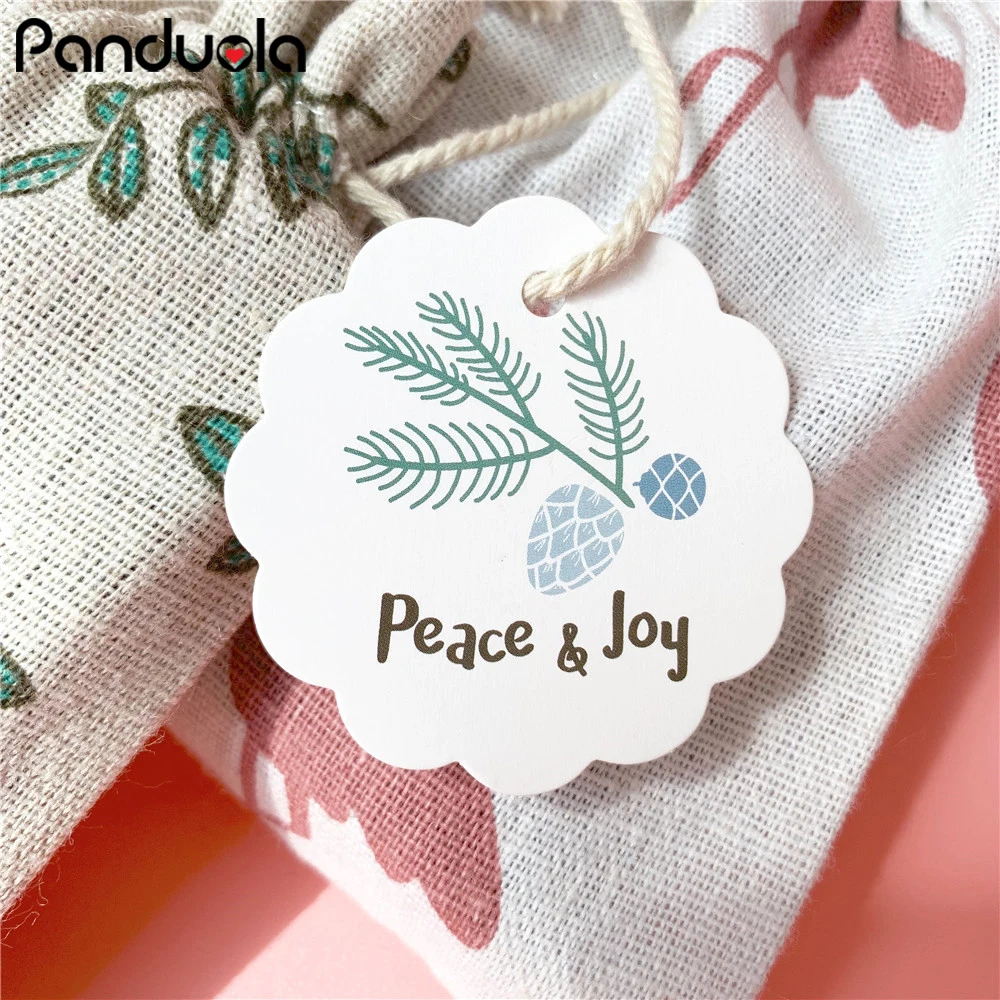 50PCS christmas gifts Paper Tags DIY Craft Label For Christmas Party Note Hang Tag Kids Gift Wrapping Supplie christmas decor