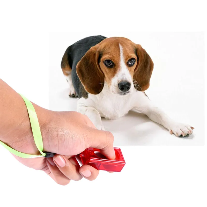 Pet Dog Clicker Click Training Obedience Puppy Cat Button Trainer Aid
