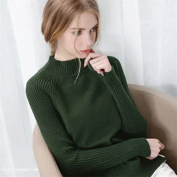 

New Spring Fashion Women sweater high elastic Solid Turtleneck sweater women slim sexy Slim Bottoming Knitted Pullovers