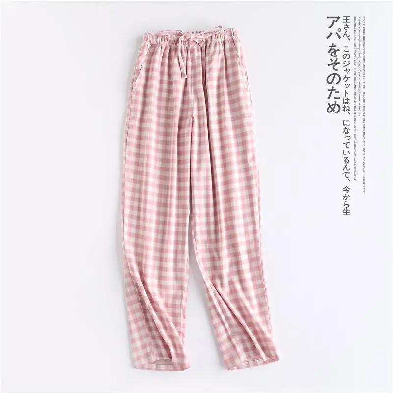 Cotton Material Home Pants For Women Womens Pajama Bottoms Pyjama Pants Hip 96-106cm 478 - Цвет: Pink