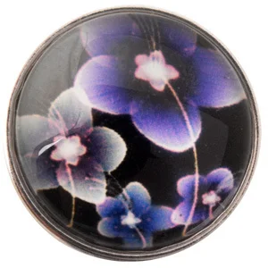 

D02412 cheper newest flower newest rivca stone snap for 18mm bracelet jewelry