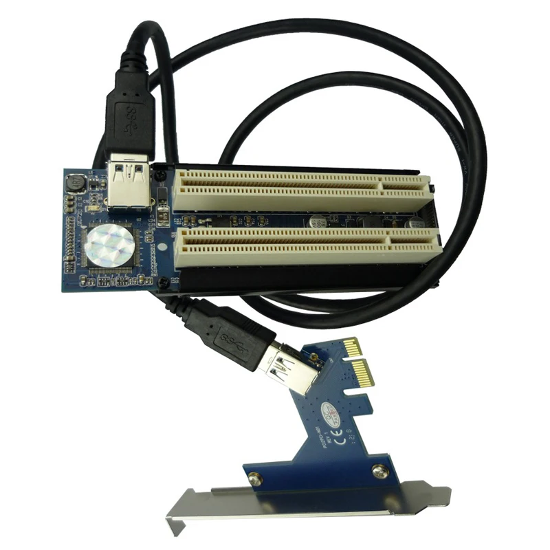 PCIe x1 на 2 порта PCI Слоты карты адаптер для видеокарты