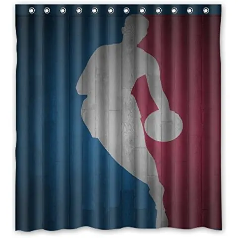 

Special Design Cute I Love Basketball Waterproof Bathroom Shower Curtain 66(W)x72(H)-Inch,Bathroom decor