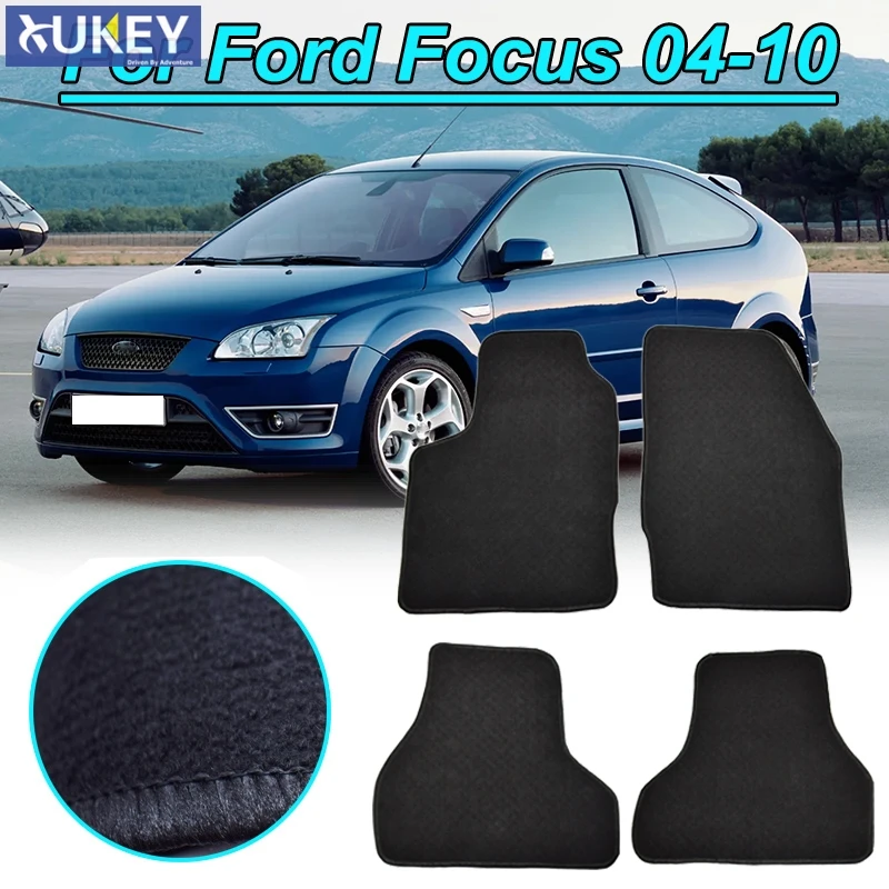 Для Ford Focus 2 2004 2005 2006 2007 2008 2009 2010 индивидуальные автомобильные коврики ковер Авто нейлоновая резиновая подложка