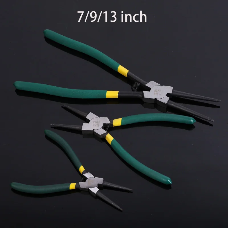 

7/9/13inch Multifunctional Snap Ring Pliers Multi Tools Multi Crimp Tool Internal External Ring Remover Retaining Circlip Pliers