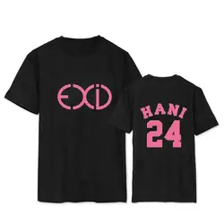 ALIPOP Kpop EXID Хани альбом рубашки K-POP Повседневное одежда из хлопка футболка короткий рукав футболки DX433