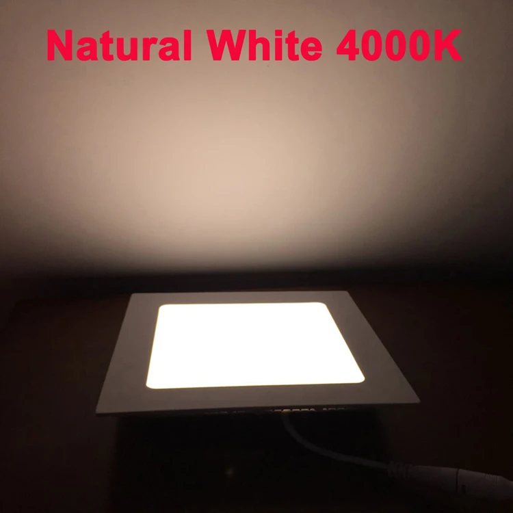Ultra thin 3W 6W 9W 12W 15W 18W 24W LED downlight Square LED panel / painel light  4000K bedroom luminaire Ceiling Recessed lamp