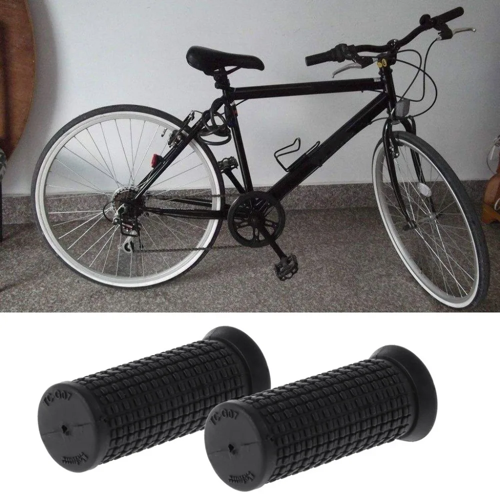 Стоимость доставки 7 см 2 шт велосипедные ручки короткие Резиновые Нескользящие велосипедные скутеры MTB велосипедные части