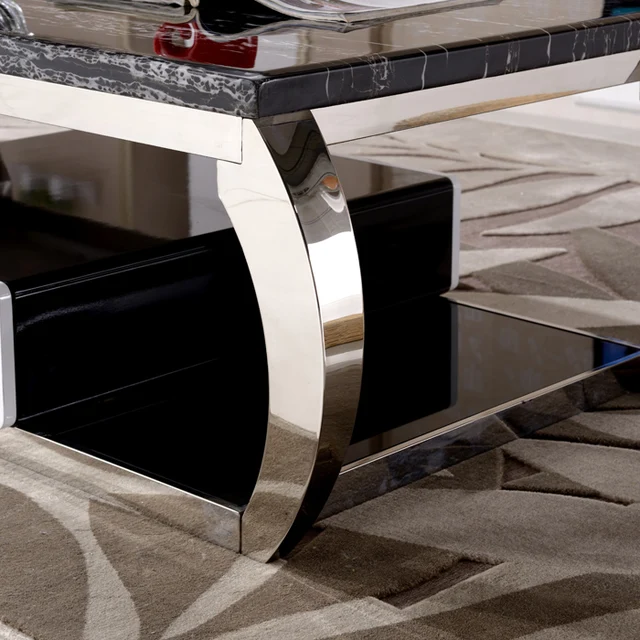 Us 430 0 Customized Stainless Steel Marble Table Coffee Legs Frame Set Chrome Color Furniture Foot Hardware In From