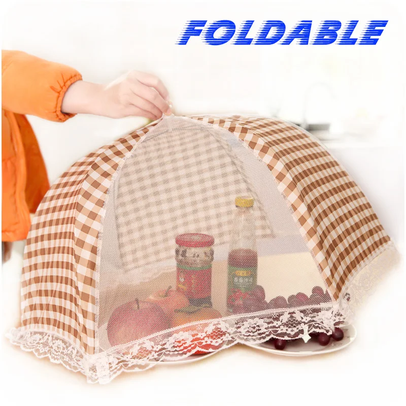 Umbrella Style Foldable Table Food Cover Anti Fly Mosquito Kitchen Cooking Tools Meal Mesh Accessories Creative home | Дом и сад