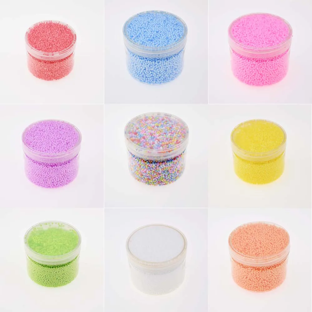 New Products Colorful Styrofoam Foam Lizun Balls Slime Tool Fruit Slice For Slime Making Charms Kit Art DIY (4)