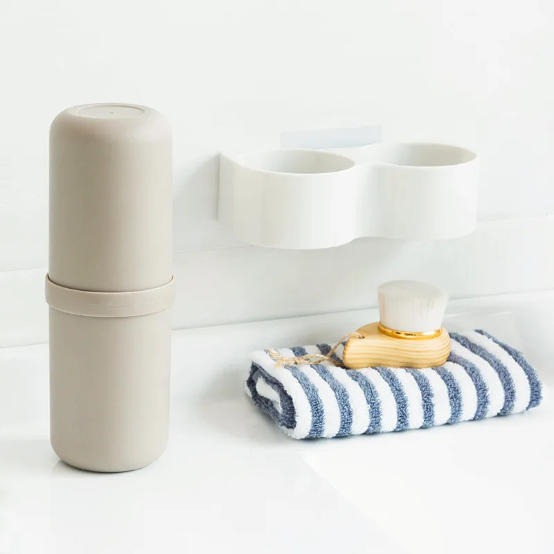Bathroom Accessories Set Travel Toothbrush Cup Storage Box Tooth Brush Washing Supplies Home