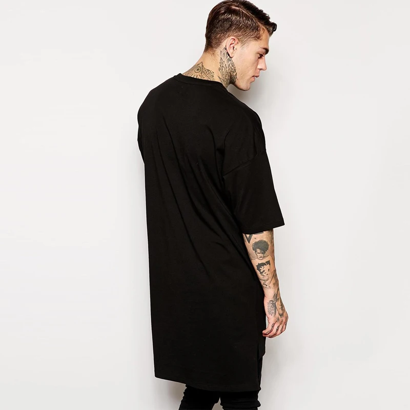 mens long cut shirts