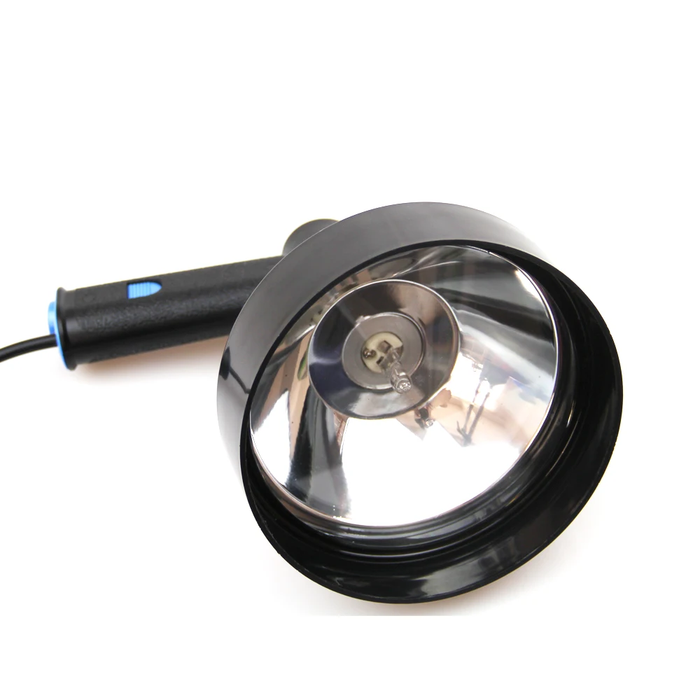 12V 1000LM морской светильник ручной Точечный светильник 100W галогенные охотничья лампа регулируемый луч прожектор для подсветки заливающего 3 размера " 7" 1" с лампой фильтр