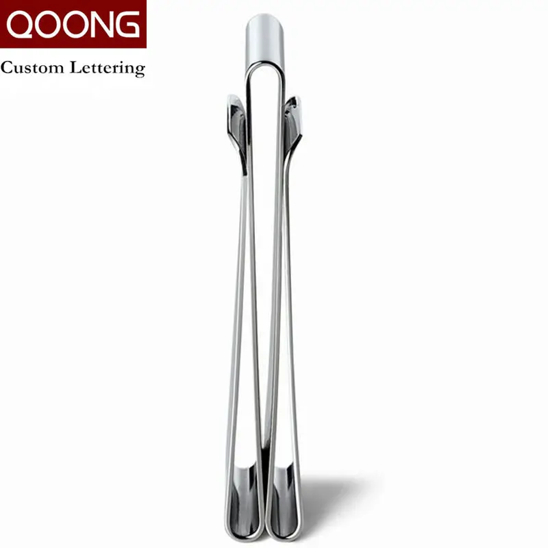 2016 Stainless Steel Slim Third Sided Men Women Metal Money Clip Wallet Credit Card Money Holder Bill Steel Clip Clamp ML1-005