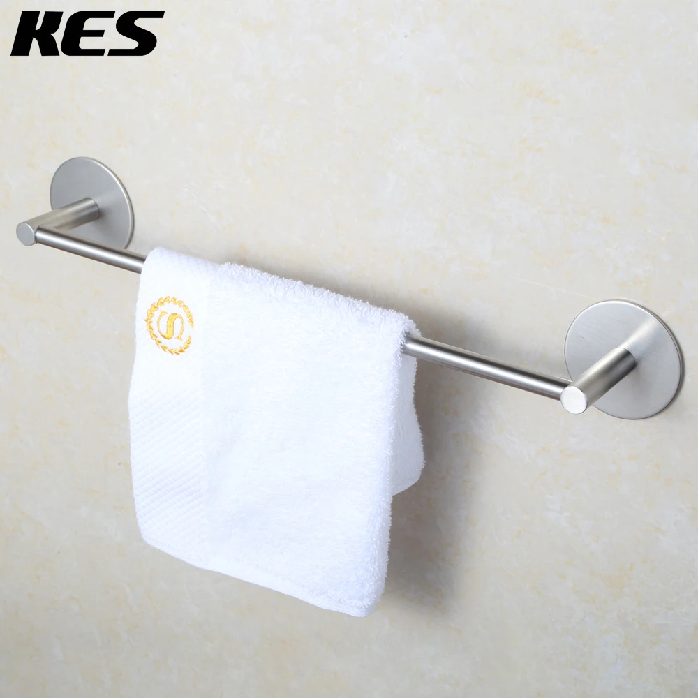 

KES 3M Self Adhesive Towel Bar Wall Mount, Brushed SUS 304 Stainless Steel