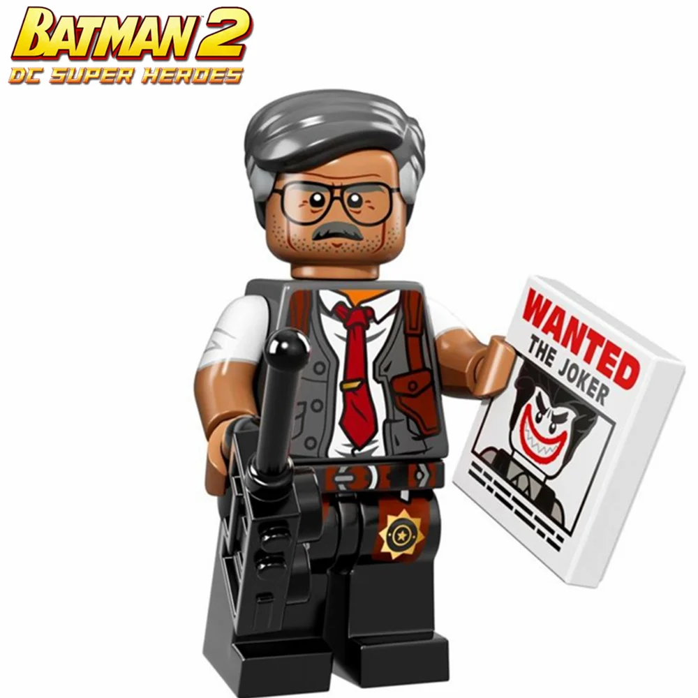 

SingleSale 2017 The BATMAN MOVIE Commissioner Gordon Robin SUPER HEROES Model Building Blocks minifig Figures Toys Gifts