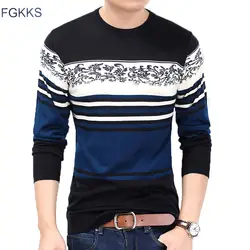 FGKKS модные для мужчин's свитеры для женщин осень 2019 г. бренд Slim Fit мужчин's повседневное удобная печать свитер мужской