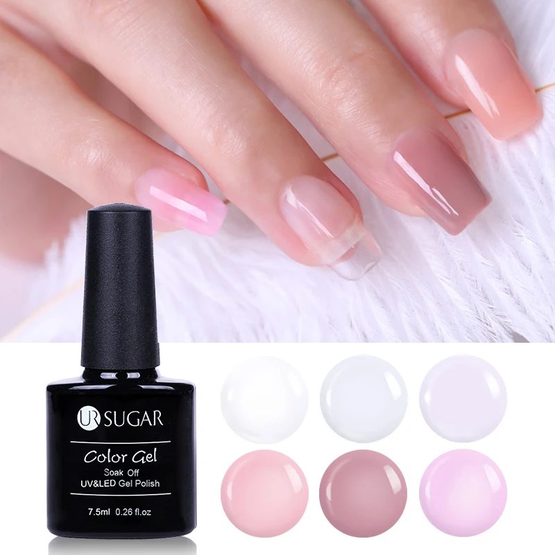 

UR SUGAR Quick Poly Extension Gel Clear Pink Nail Tips Builder UV Gel Acrylic Nail Art Gel Lacquer Manicure Tool