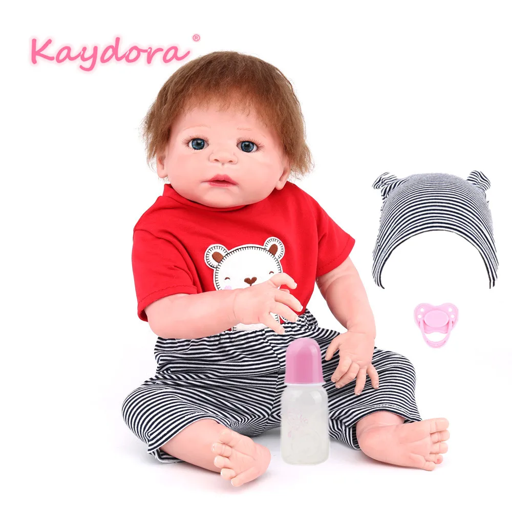 55 см реборн новорожденный младенец Reborn menino реалистичные детские игрушки