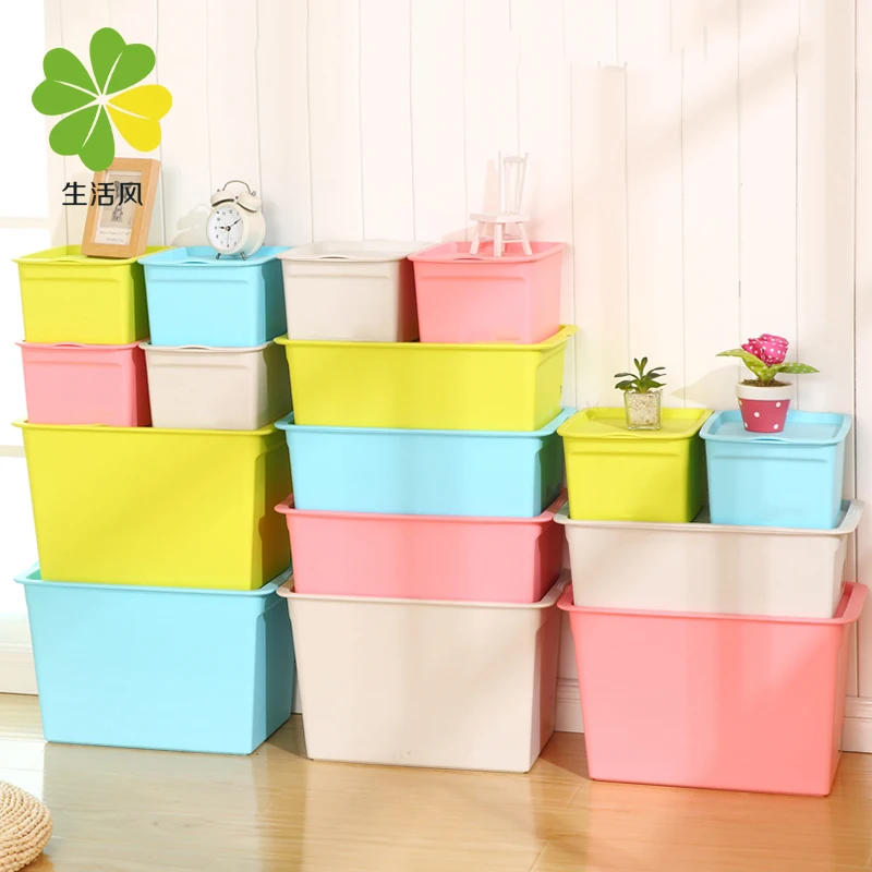 

Large desktop storage box plastic storage box cosmetics underwear dual-order box clothes storage box L-036