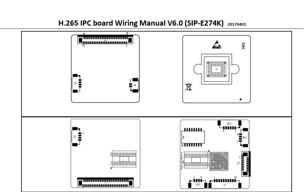 H.265 8.0mp UHD 4K модуль ip-камеры Hisilicon 3519V101 1/2. " 8,51 пикселей цветной датчик изображения CMOS IMX274 CCTV Board(SIP-E274K