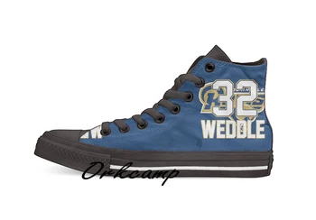 

Los Angeles Football Player Weddle High Top Canvas Shoes Custom Walking shoes