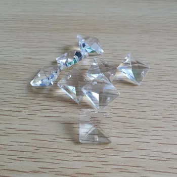 

80units 18mm In 2 Holes Glass Crystal Fancy Stone Square Shape Glass Crystal For Jewelry Making Garment Use DIY Strass Crystal