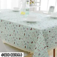 Tablecloth fabric, pastoral rectangular table cloth, coffee table tablecloth round table cover cloth towel
