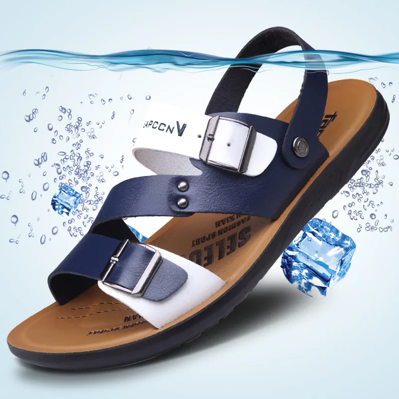 

new Summer beach shoes men sandals 2019 trend casual comfortable non-slip Dual use shoes for men sandals slippers calzado hombre