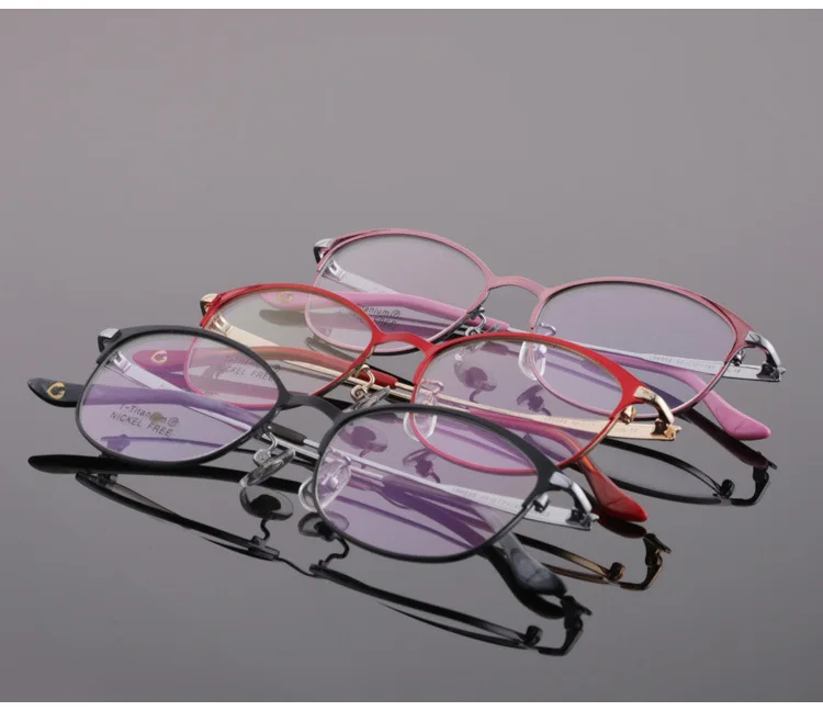 Очки по рецепту, женские очки, ультра светильник, полный обод, роскошные титановые очки в оправе при близорукости, очки для чтения