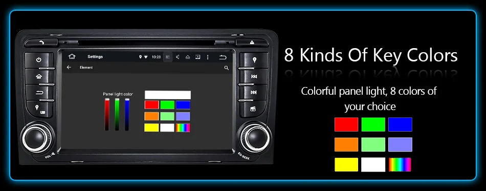 Clearance Eunavi 7" Octa 8 Core 4G RAM Android 8.0 Car DVD Radio Player for Audi A3/S3(2003-2013) stereo with TPMS/OBD2/4G/DAB+/GPS/WIFI 27
