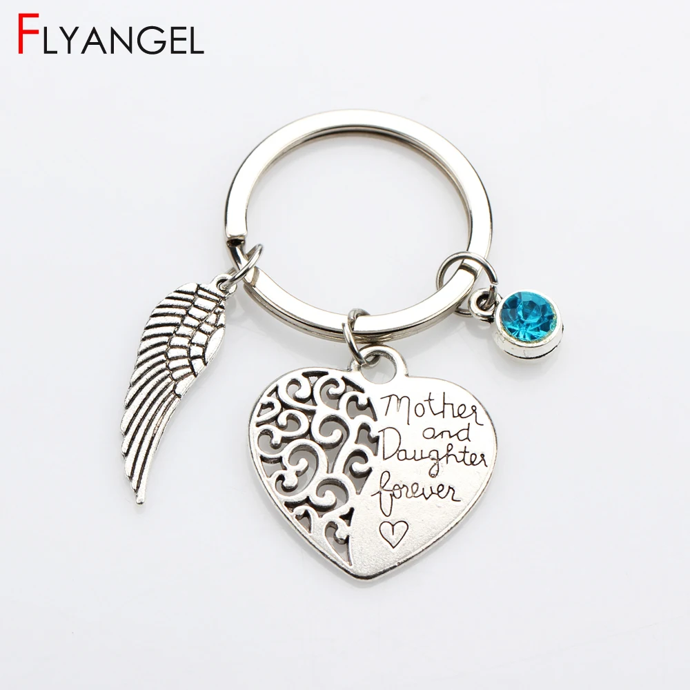 MOTHER /& DAUGHTER Hearts Keyrings Bag Charm IN LOVELY GIFT BOXES Mothers Day MUM