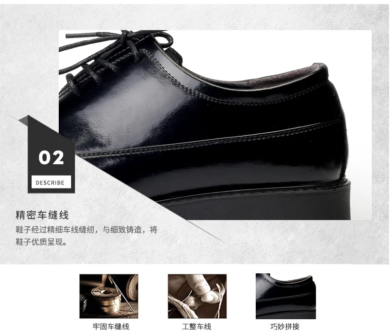 Лидер продаж; мужские туфли-оксфорды с острым носком; Цвет Черный; Мужская обувь в деловом стиле; обувь с заостренным носком, визуально увеличивающая рост; мужская обувь на толстой подошве