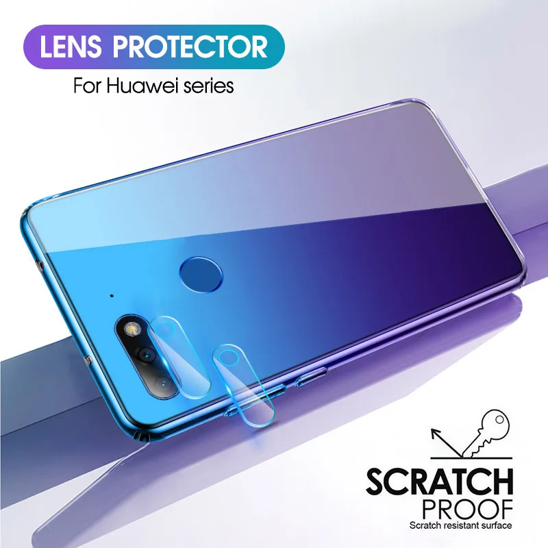 

2PCS HD Glass for Honor 10 9 20 Lite Back Camera Lens Protector Film For Huawei Honor 8X 7A 7C Pro 8C Play Clear Tempered Glass