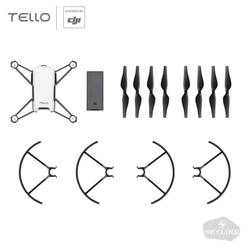 DJI Tello мини-Дрон камера для дрона 720P HD передача приложение управление складная игрушка FPV Квадрокоптер снимайте быстрые видео с EZ снимками - Цвет: Белый