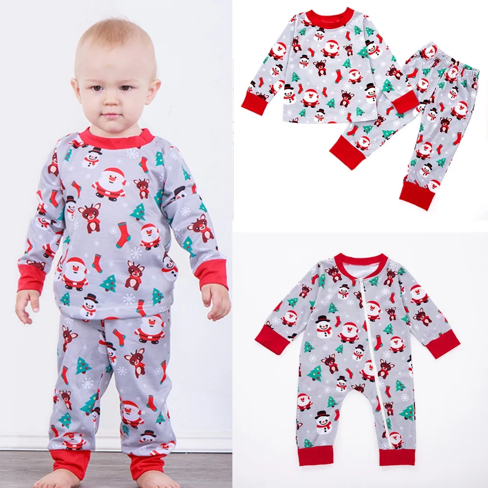 

Puseky Christmas Brother Matching Outfits Toddler Kid Baby Boy Shirt Tops Pants Romper Xmas Outfits Set Family Matching Clothes