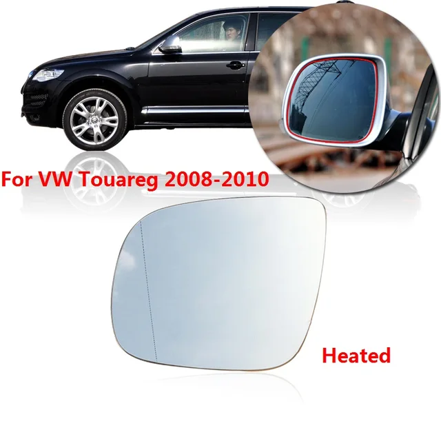 CAPQX With Heating Outer Rearview Mirror Glass For VW Touareg 2008 2009