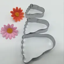 3 шт. комикс полосы Маленькие ноги из нержавеющей стали Формочки Для Печенья формочки для торта формочки для печенья