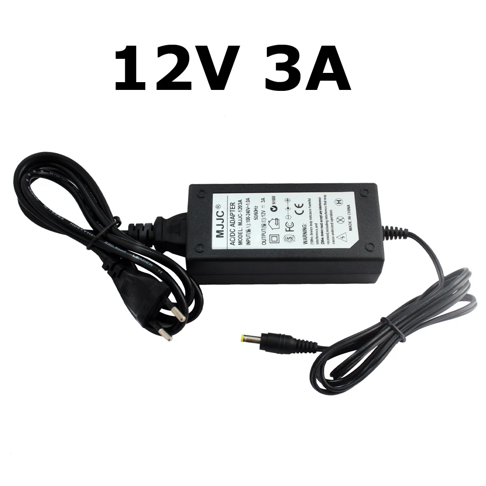 DC 12 V источник питания 1A 2A 3A 4A 5A 6A 8A 10A 15A светодиодный переключатель трансформатора переменного тока 110V 220V до 12 V Светодиодная лента адаптер питания - Цвет: 12V 3A