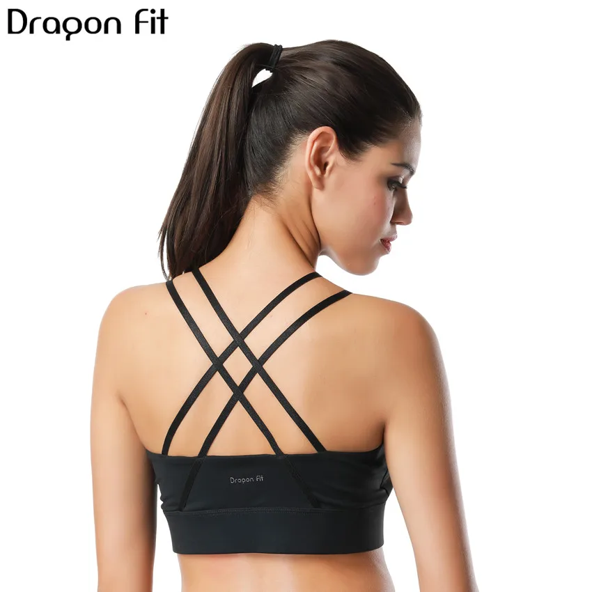 Женский сетчатый спортивный бюстгальтер Dragon Fit дышащий для бега фитнеса