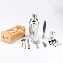 Нержавеющая сталь Профессиональный Бармен Комплект смеситель набор нержавеющая сталь коктейль горшок шатающийся стакан со специальным приспособлением, 13 шт. в комплекте инструмент бармена наборы для ухода за кожей