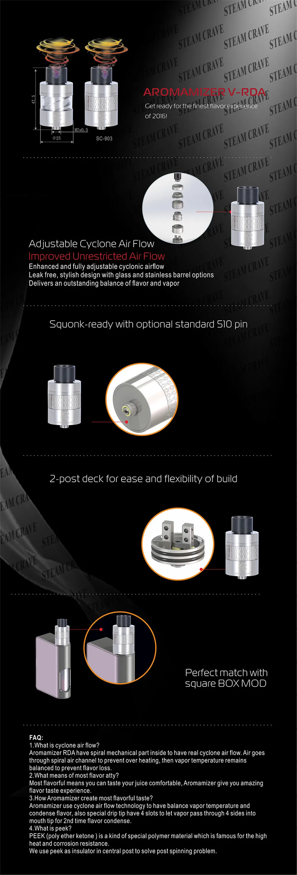 Steam Crave Aromamizer V-RDA07
