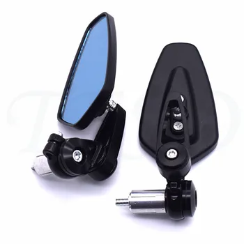 

Universal Motorcycle rearview mirror Moto aluminum 7/8" 22mm handlebar rod end side mirror motorbik For Suzuki GSXR 750 R